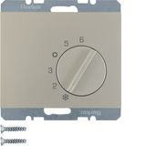 Thermostat, change-over contact, centre plate, K.5, stainless steel ma