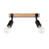 CEILING LAMP ZUCA 2 BLACK E27 2X15W IP20