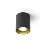 MANTOVA I ceiling black/pearl gold 230V LED GU10 7W