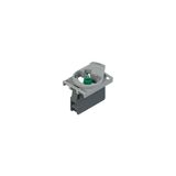 Complete unit with green LED holder and fixing adapter