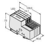Economy Set for Simple I/O Communication via CANopen in IP20   TI-BL20-E-CO-S-6