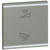 Arteor BUS Control Key Cover with Regulation Symbol 2 Module Magnesium