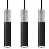 HANGING LAMP BORGIO 3L BLACK GU10 3X40W IP20