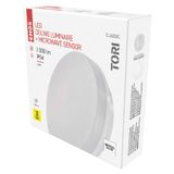 LED Ceiling lamp Tori, round 15W neutral white + mot. sensor
