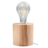 SALGADO DESK LAMP NATURAL WOOD E27 1X60W IP20