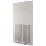 XTSZFFPV42-W1000 Front plate (section high), ventilated, W=1000mm, IP42, grey