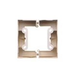 Light push button, (module), Simon 24, IP20/IP44, 10AX, 10A, champagne matt