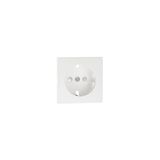 SAF COV PLAT F/EARTH SOCKET (SKO TYPE) IVORY