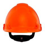 3M™ Hard Hat, Uvicator, Ratchet, Ventilated, Plastic Sweatband, Orange