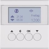 KNX radio blind time switch quickl., display, S.1/B.3/B.7, p.white mat