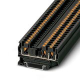 Feed-through terminal block PT 4-TWIN BK black