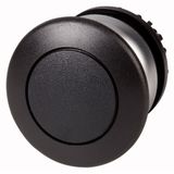 M22-DRP-S Mushroom actuator, RMQ-Titan, Mushroom, maintained, Mushroom black, black, Blank, Bezel: titanium