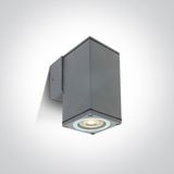 GREY WALL GU10 10w IP54 100-240V