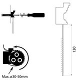 Black strap holder - UP-50 UV 10pcs
