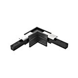 48V FRAMELESS TRACK L-CORNER HOR. BLACK