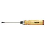 Screwdriver with wooden handle PH1 8x90/192mm FORMAT