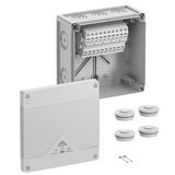 Junction box, Type of protection IP66/IP67/IP69, max. 10², IK09, Protection class II, Ui 690V AC, Ui 690V DC, DLG, DNV, VDE, Halogen free