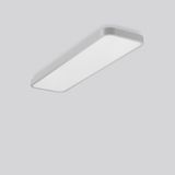 TRIONA rectangle, 96 W, 11600 lm, 830, silver, DALI Ceiling and wall l