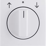Centre plate rotary knob rotary switch blinds, Berker S.1/B.3/B.7, pol