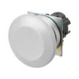 Pushbutton A22NZ Ã˜22, bezel brushed metal, MUSHROOM, MOMENTARY, CAP CO A2270130A