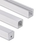 Attached aluminum profile PY 15x15mm without diffuser 1m