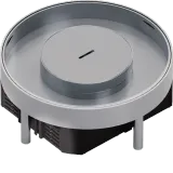 Levelling stainless steel cassette R06 with tube for 6x45 modules, base depth 25mm