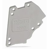 End plate for modular TOPJOB®S test plug module gray