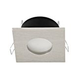 Spotlight housing 83x83 nickel matte/satin 'TEDO IP65'