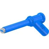 Magnetic adapter, 7 mm magnetic head to 4 mm socket, blue, CAT III, 66.9509-23