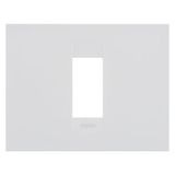 GEO PLATE - IN PAINTED TECHNOPOLYMER - 1 MODULE - SATIN WHITE - CHORUSMART