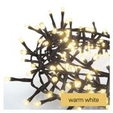 LED Christmas chain – hedgehog, 8 m, outdoor and indoor, warm white, timer