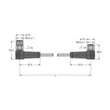 Cable for RFID Application in the Food Industry Extension Cable   WSCV-WKCV5500-15M/S2500