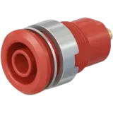 4 mm panel socket, solder connection, mounting Ø 12.1 mm, CAT III, CAT IV, blue, 66.7050-23