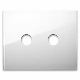 NEW STYLE FR PLATE WHITE GLASS 2CON