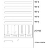 BP-O-BN-1000/15-4Z Eaton xEnergy Basic meter cabinet equipped