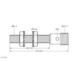 Inductive Sensor With Increased Switching Distance   BI2-EG08-AP6X-H1341