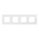 Frame 4-gang / 2+2+2+2-modules - ABB logo - S - Tacteo White