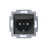 Socket with earthing contacts IP44