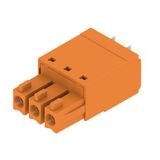 PCB plug-in connector, female plug, 3.81 mm, Number of poles: 3, 180°, PUSH IN with actuator, Clamping range, max. : 1.5 mm², Box