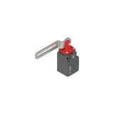 Safety switch with slotted hole lever