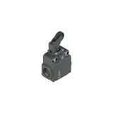 Position switch with one-way roller adjustable, external gasket