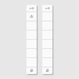 HTC 811-..., HT/HTV 840-... Lettering insert for key function