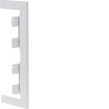 Wall cover plate for BRS 68x210mm lid 2x80mm of sheet steel in pure white