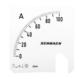Scale Plate, 72x72mm, 100A DC