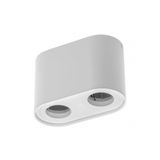 Ceiling luminaire SENSO DUO, GU10, 83x165x110 mm, IP20, max. 50 W, white