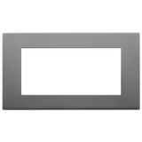 Plate 5M BS metal satin inox