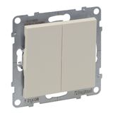 2-GANG TWO-WAY SWITCH 10AX AUTOMATIC TERMINALS IVORY