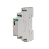 Bistable relay with memory, DIN rail mounting, 24V AC/DC, with inrush relay 160A/20ms; BIS-411M-LED-24V