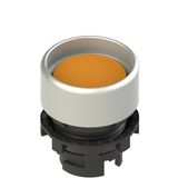 Spring-return orange booted pushbutton