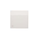Single button for switches and push buttons, antibacterial white